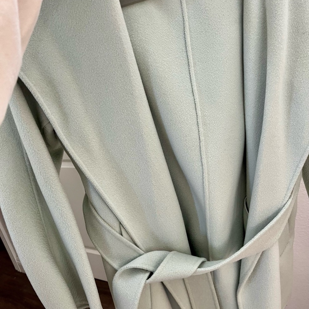 Mint Green Coat from ecru emissary